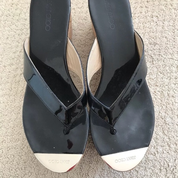 Jimmy Choo black Pathos sandals size 9.5 - Picture 2 of 6